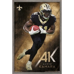 Trends International NFL New Orleans Saints - Alvin Kamara 19 Framed Wall Poster Prints - 1 of 4