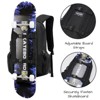 Skateboard Backpack, Skateboard Bag,17.3 Inch Laptop Backpack with USB Charging Port, Basketball Longboard Backpack for Sports Travel Black - 3 of 4