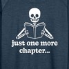 Women's - Instant Message - Skeleton One More Chapter Lightweight French Terry Wide Neck Long Sleeve Shirt - 2 of 4