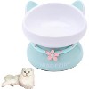 Fairyland™ - Ceramic Cat Bowl with Raised Stand, Cute Ear Design & Anti-Slip Base – Elevated Pet Food & Water Dish for Cats and Small Pets - 2 of 4