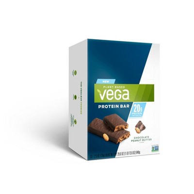 Vega 20g Protein Bars - Chocolate Peanut Butter - 12pk