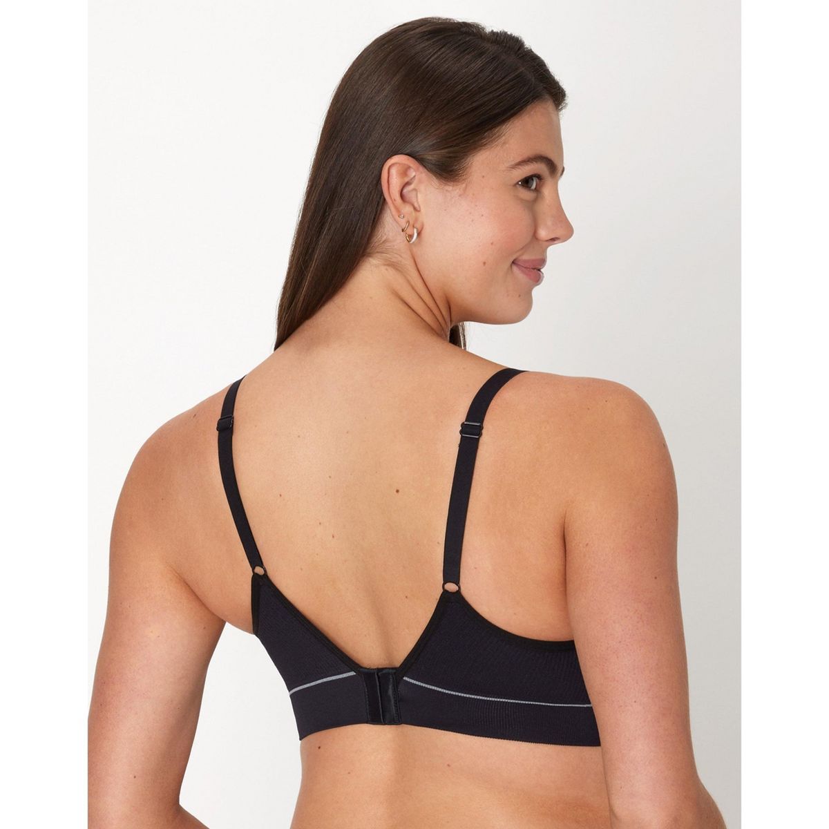Hanes Maternity Women's Rib Nursing Bralette - thumbnail 3