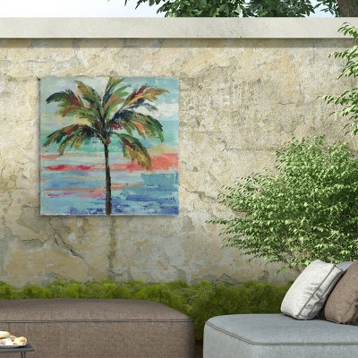 Silvia Vassileva Tropical Palm Tree Landscape Canvas Print