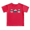 The Juniper Shop Patriotic Cupcakes Toddler Short Sleeve Tee - 3 of 4