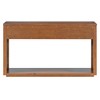 MAYEERTY Console Table Rustic Wooden with Storage Drawers Open Shelf for Hallway Living Room Honey - 4 of 4