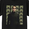 The Matrix Neo Many Screens on Black Adult T-Shirt - 2 of 3