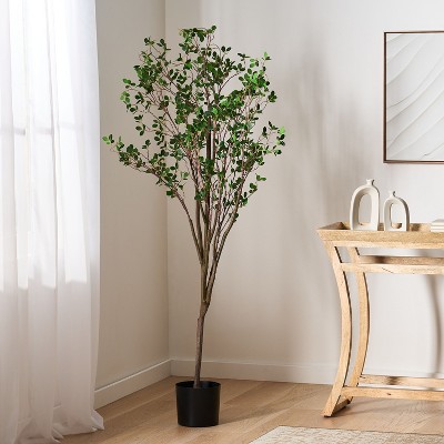 NicBex Artificial Milan Plant Indoor, Fake Tree with Pot, Tall Faux Plants, Artificial Trees for Home Office Living Room Decor