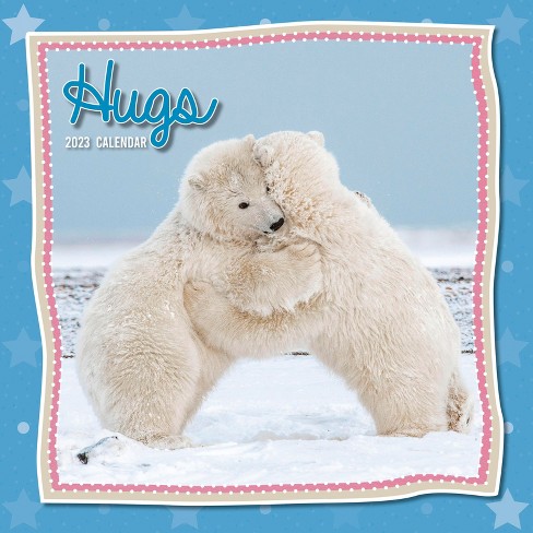 2023 Square Wall Calendar, Hugs, 16-month My Cute Range Theme With 180  Reminder Stickers (12x12 In) : Target