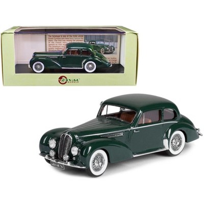 1947 Delahaye 135M Coupe RHD by Henri Chapron Dark Green Limited Edition to 250 pieces Worldwide 1/43 Model Car by Esval Models