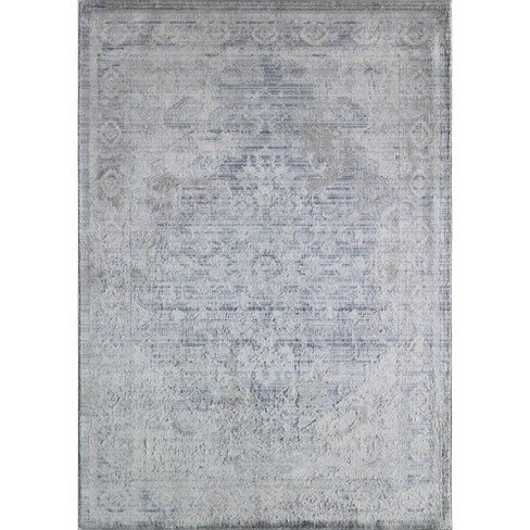 Rugs America Romeo Jl10a Wickham Gray Abstract Vintage Gray Area Rug, 8 ...