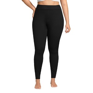 Lands' End Women's Baselayer Cozy Thermaskin Pants - 1 of 3