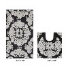 Medallion Collection 2 Piece 100% Cotton Tufted Bathroom Rug Set  with Non-Slip Backing, Machine Washable, Tumble Dry Bath Mat - 2 of 4