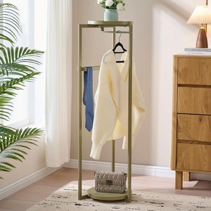 Kings Brand Furniture Suit Valet Stand – Coat Rack with Rods, Storage Trays & Hanger, Freestanding Organizer for Bedrooms & Entryways - 1 of 4