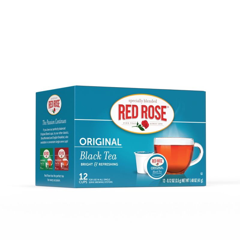 Red Rose Original Full Flavored Black Tea Strong Black Tea with 12 Individually Single Serve K-Cups (Pack of 6), 2 of 6