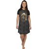 Harry Potter Women's Foil Print Hogwart Houses Raglan Nightgown Pajama - 2 of 4