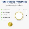 Avery® Cards, 2" Diameter, Gold Beads, Matte White, 120ct - 2 of 4