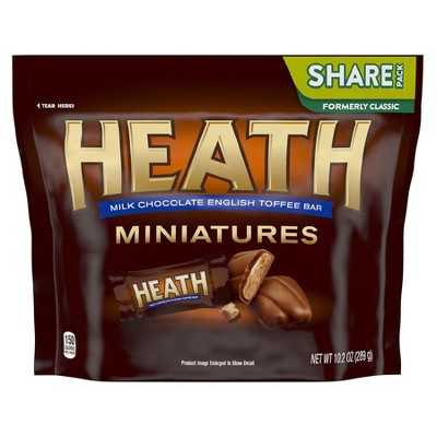 Heath Milk Chocolate and Toffee Miniatures Candy 10.2 oz
