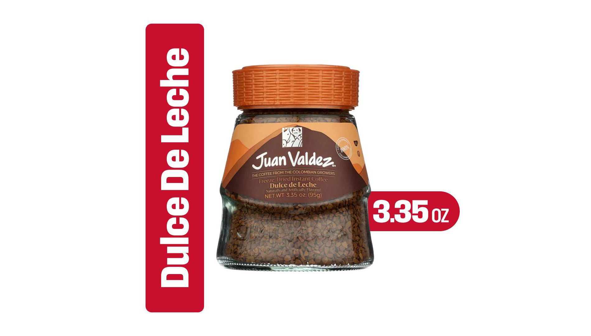 Juan Valdez Dulce de Leche 100% Colombian Arabica Premium Freeze Dried Instant Coffee - 3.35oz