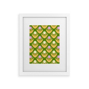 Deny Designs Maritza Lisa Happy White and Purple Dahlias Art Print - 1 of 4