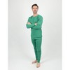 Leveret Matching Family Pajamas – Solid Green – 100% Cotton – Customizable for Personalization - 2 of 4