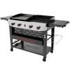 Royal Gourmet 4-Burner 48000 BTU Iron Propane Combination Gas Grill & Cover GD405BTG Black & Silver - 3 of 4