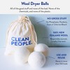 The Clean People 100% New Zealand Wool Dryer Balls – Wool for Laundry, Fabric Softening, Anti-Static, No Lint, Odorless & Reusable - 3 of 4