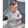 MiniMoi Baby Boys "Sail On" Pintuck Cotton Footie - 2 of 4