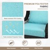 Aoodor Outdoor Deep Seat Cushion Set, Waterproof Patio Furniture Cushions with Adjustable Straps & Removable Cover - 4 of 4