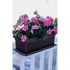 HC Companies 30-Inch Fluted Plastic Venetian Flower Box for Flowers, Vegetables, or Succulents - 4 of 4