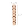 Unique Bargains Wood Clay Grain Texture Carved Fine Baking DIY Rolling Pins - 2 of 4