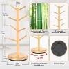 Mug Holder Tree, Black Coffee Cup Holder with 8 Hooks, Bamboo Mug Hanger Stand for Counter,It is very suitable for placing mugs, and even jewelry - 3 of 4