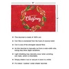 RugSmith Red Machine Tufted Holiday Merry Christmas Wreath Doormat - 3 of 4