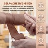 MEDca Self-Adhesive Tape, 12 Pack - 2" x 5-Yards, Elastic Bandage Rolls & Athletic Wrap for Sprains, Swelling, & Soreness, Medium Tan - 4 of 4