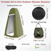 Unique Bargains TIXIPEM Polyester Waterproof Camping Shower Tent 47.2 x 74.8 Inch Green 1 Pc - 3 of 4