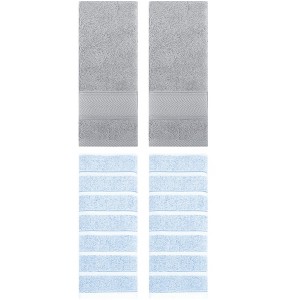REGALWOVEN 4 Pcs Cotton Bathroom Soft Absorbent Hand Towel - 1 of 4