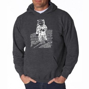 LA Pop Art Men's Word Art Hooded Sweatshirt - ASTRONAUT - 1 of 4