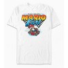 Seven Times Six Nintendo Super Mario Men's Mario Kart Team Driver Checkered Flag T-Shirt White - image 4 of 4