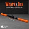 SQUATZ Tricep Straight Bar - Orange , Black - 2 of 4