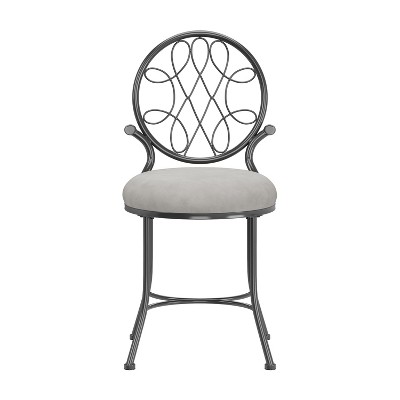 19" O'Malley Metal Vanity Stool - Hillsdale Furniture