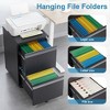 NicBex 2 Drawer Mobile File Cabinet with Lock,Rolling File Cabinets for Home Office Letter/Legal/A4/F4 - 4 of 4