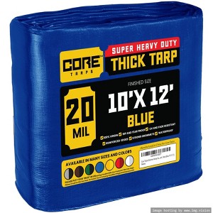Core Tarps Heavy Duty 20 Mil Tarp Cover, UV Resistant, Rip Proof for Roof, Camping, Patio, Pool, Boat - 1 of 4