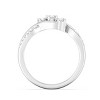 GILDED 14KT Gold Plated and 925 Sterling Silver Engagement Rings for women in 1/3 ctw 3 Stones Lab Grown Diamond Ring in Size 7 - 3 of 4
