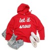Simply Sage Market Women's Graphic Hoodie Let It Snow Bold Cursive - 2 of 3
