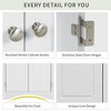 Lyngins Corner Bathroom Storage Cabinet with Adjustable Shelves,Modern Freestanding Bathroom Wall Cabinet for Bathroom - 4 of 4