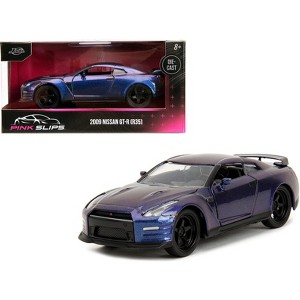 2009 Nissan GT-R (R35) Purple Metallic "Pink Slips" Series 1/32 Diecast Model Car by Jada - 1 of 4
