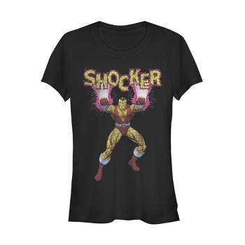 Juniors Womens Marvel Vintage Shocker Attack T-Shirt