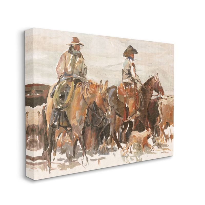 Stupell Industries Cowboys And Horses Farm Western Painting, 1 of 6