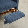 Racxily Rocking Chair for Nursery, High Back Glider Chair with Retractable Footrest, Side Pocket, Rocking Accent Armchair - 3 of 4