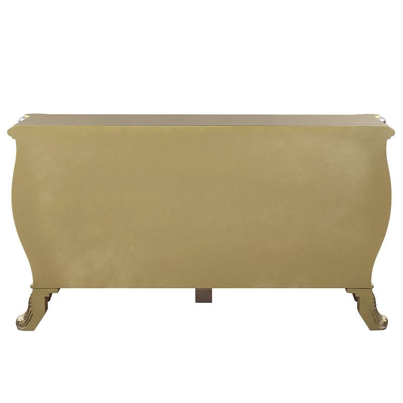 74&#34; Cabriole Decorative Storage Drawer Gold Finish - Acme Furniture, 5 of 7