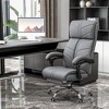 Vinsetto Vibration Massage Office Chair with Heat, Adjustable Height, High Back, Armrest, PU Leathrer Comfy Computer Chair, Gray - 3 of 4